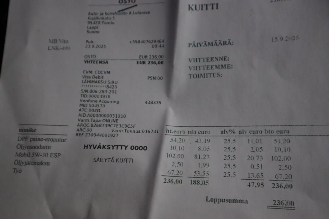 MERCEDES-BENZ Vito 2016