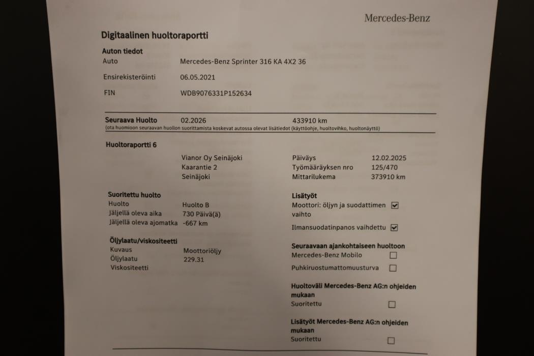 MERCEDES-BENZ Sprinter 2021