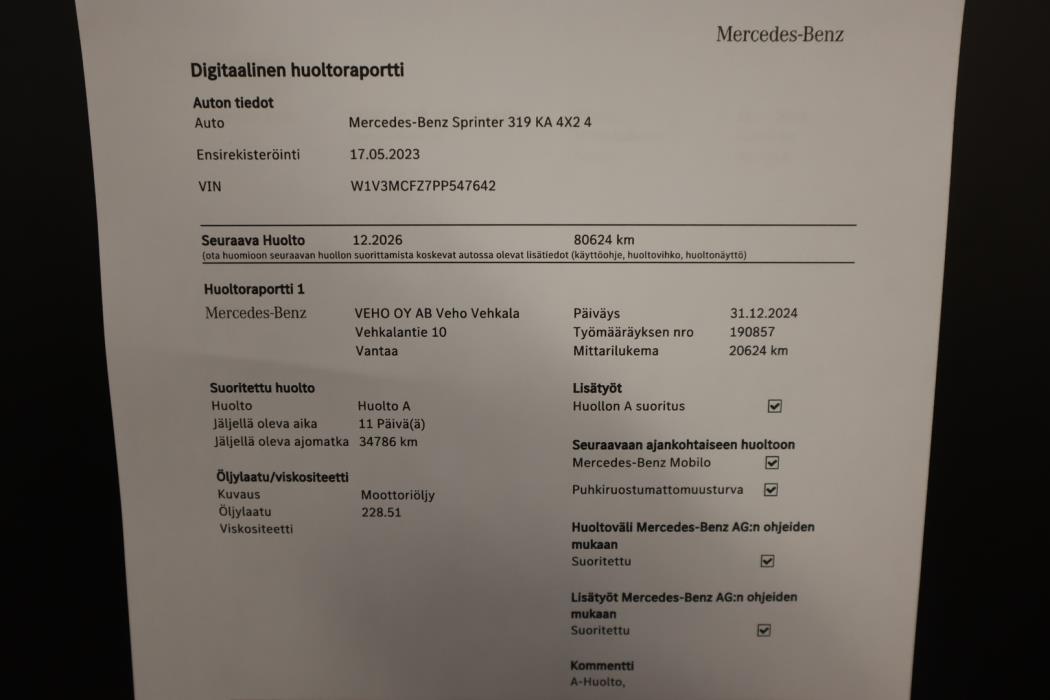 MERCEDES-BENZ Sprinter 2023