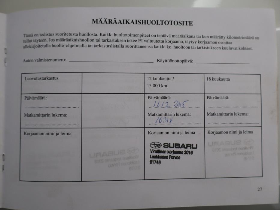 SUBARU Forester 2015