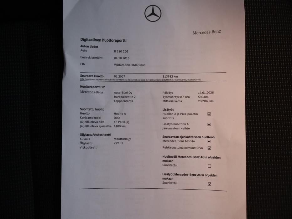 MERCEDES-BENZ B 2013