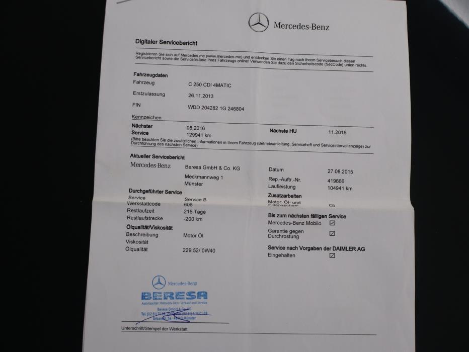 MERCEDES-BENZ C 2013