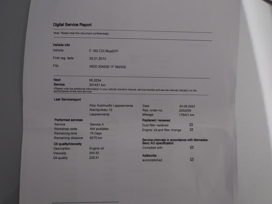 MERCEDES-BENZ C 2013