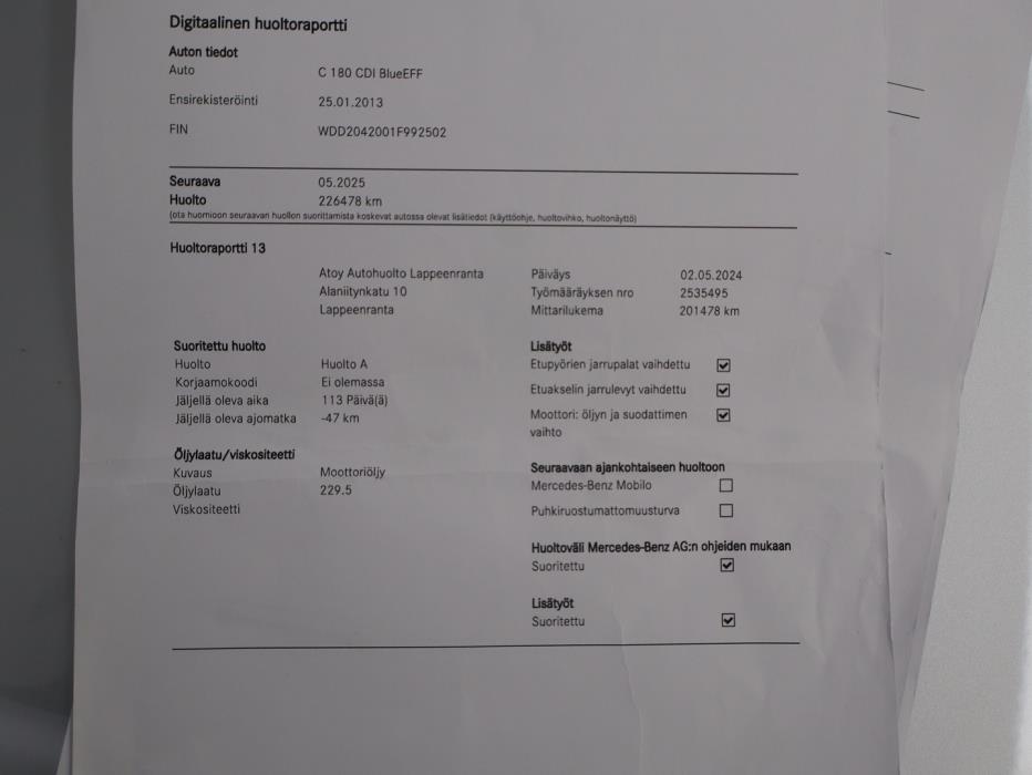 MERCEDES-BENZ C 2013