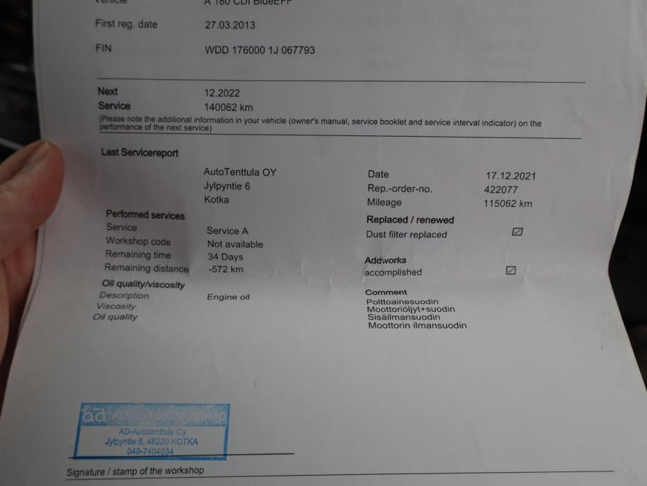 MERCEDES-BENZ A 2013