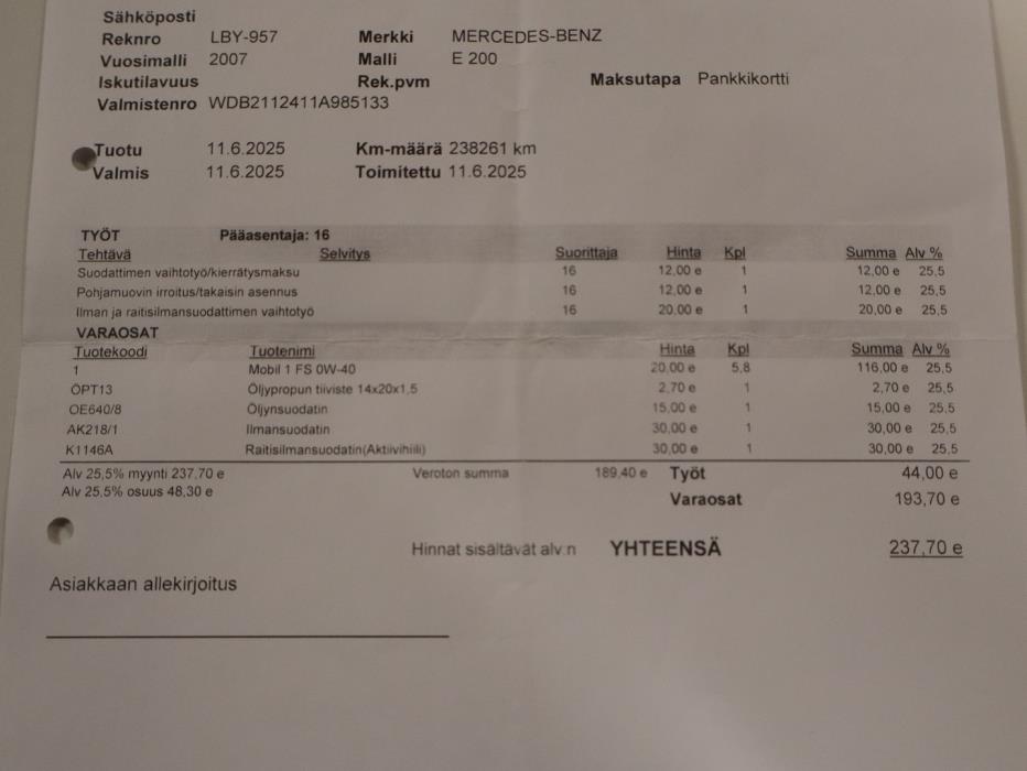 MERCEDES-BENZ E 2007