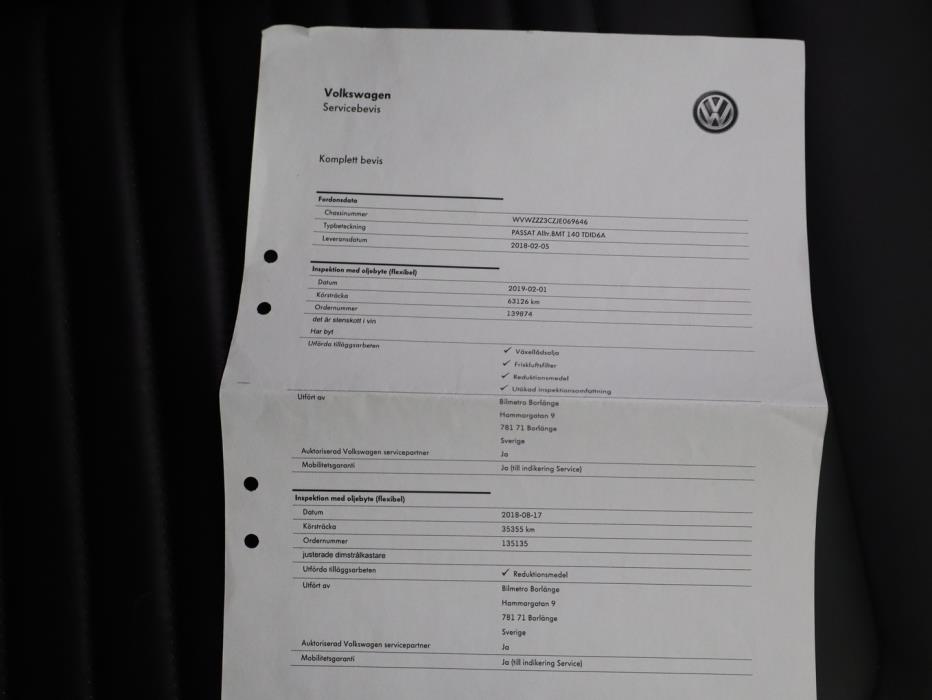 VOLKSWAGEN Passat 2018