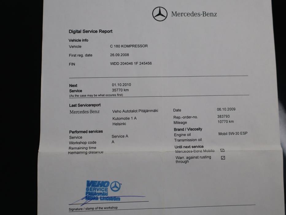 MERCEDES-BENZ C 2008