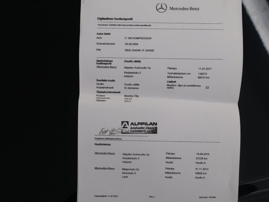 MERCEDES-BENZ C 2008