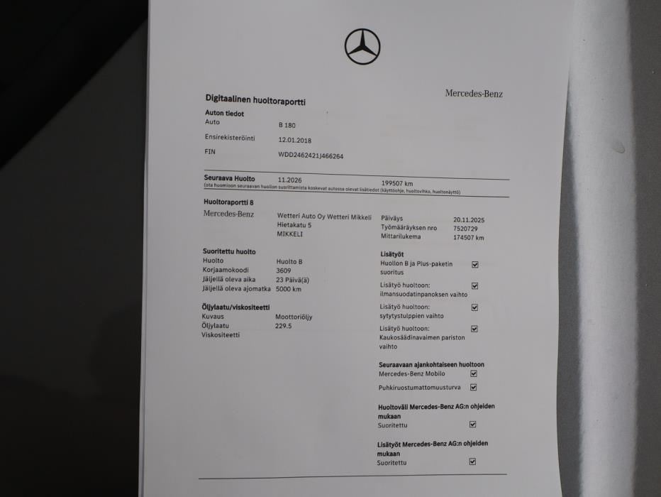 MERCEDES-BENZ B 2018