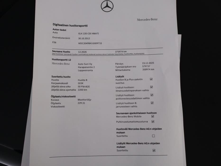 MERCEDES-BENZ GLK 2012