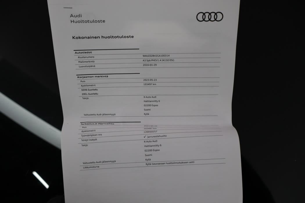 AUDI A3 2016