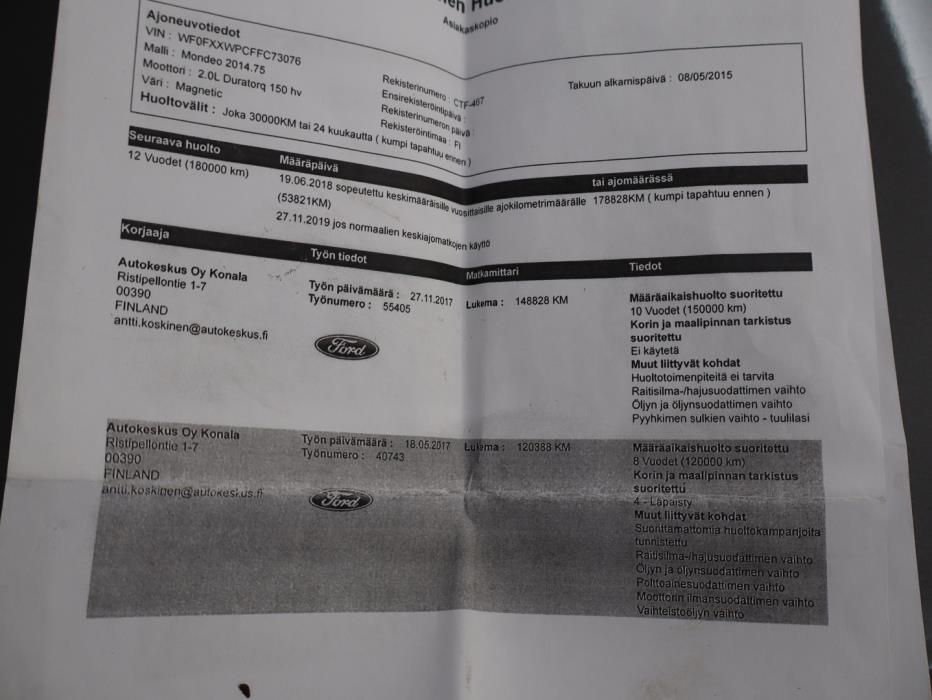 FORD Mondeo 2015