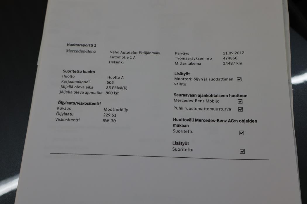 MERCEDES-BENZ E 2012