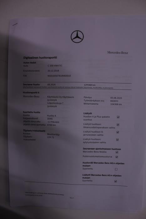 MERCEDES-BENZ C 2018