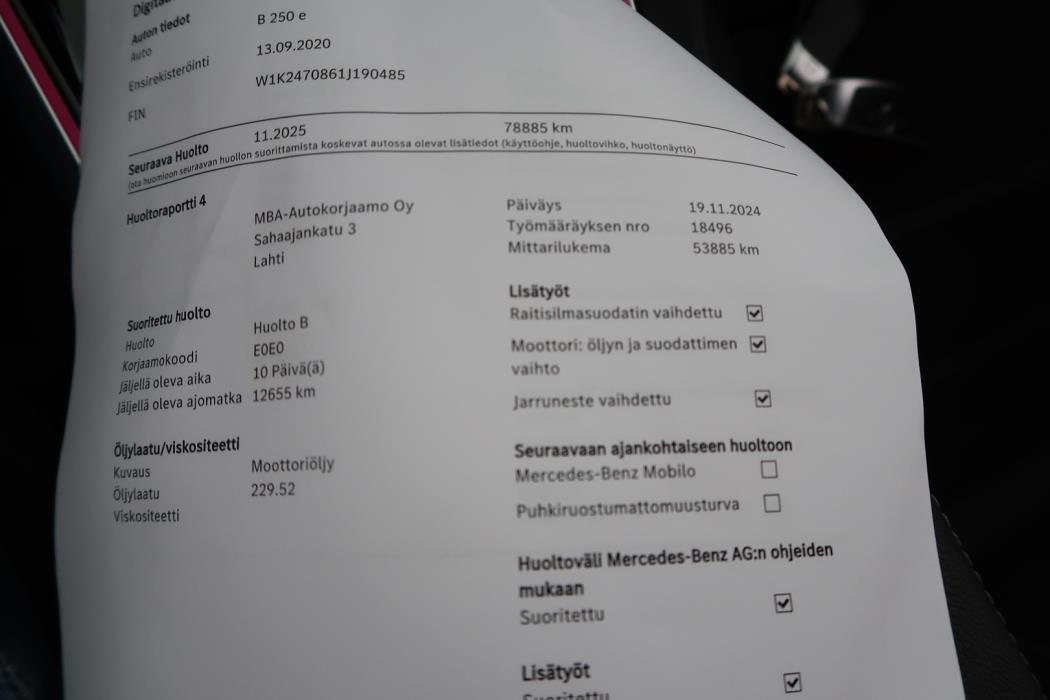 MERCEDES-BENZ B 2020