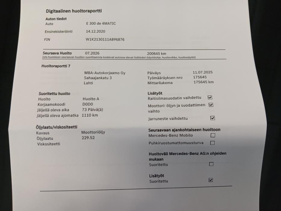 MERCEDES-BENZ E 2021