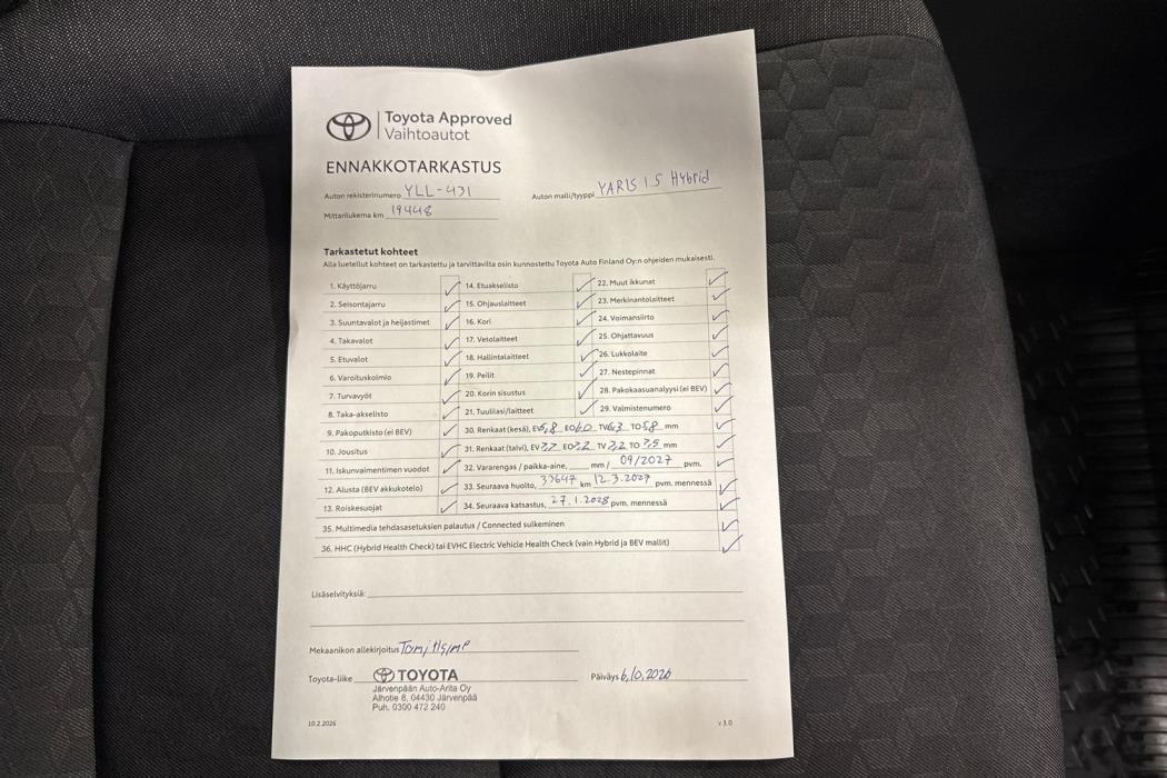 TOYOTA YARIS 2022