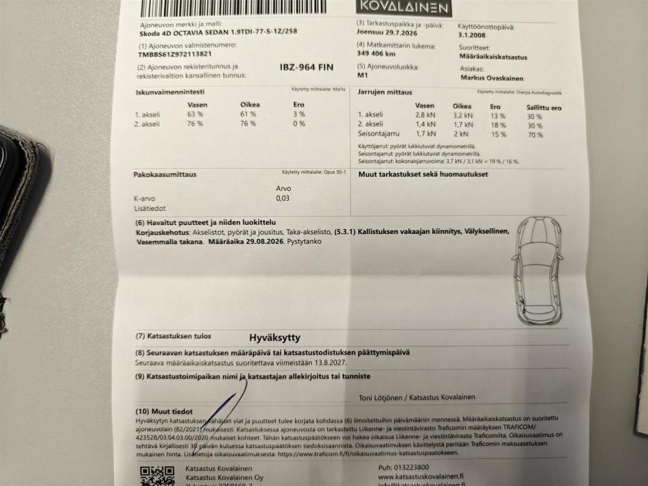 SKODA OCTAVIA 2008