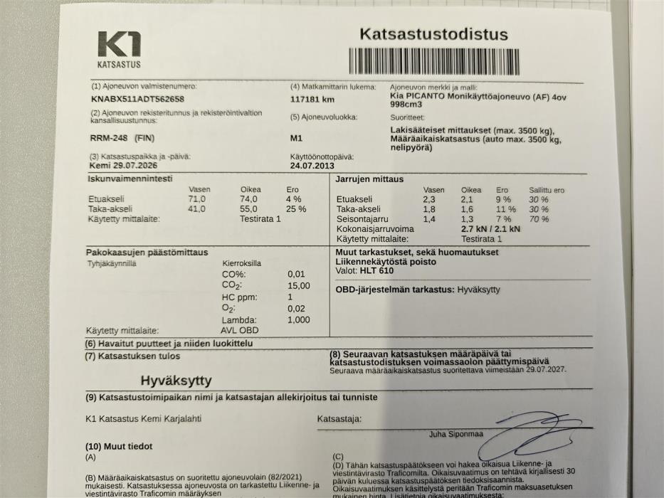 KIA Picanto 2013