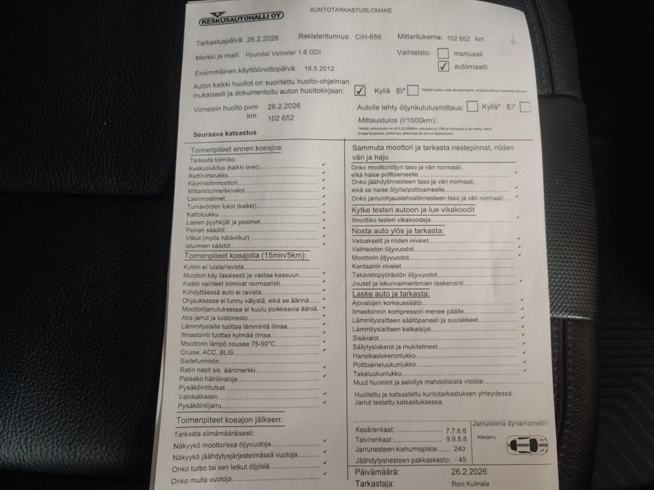 HYUNDAI Veloster 2012