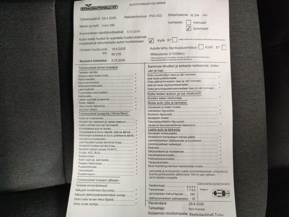 VOLVO S90 2018