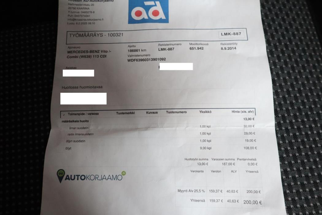 MERCEDES-BENZ Vito 2014