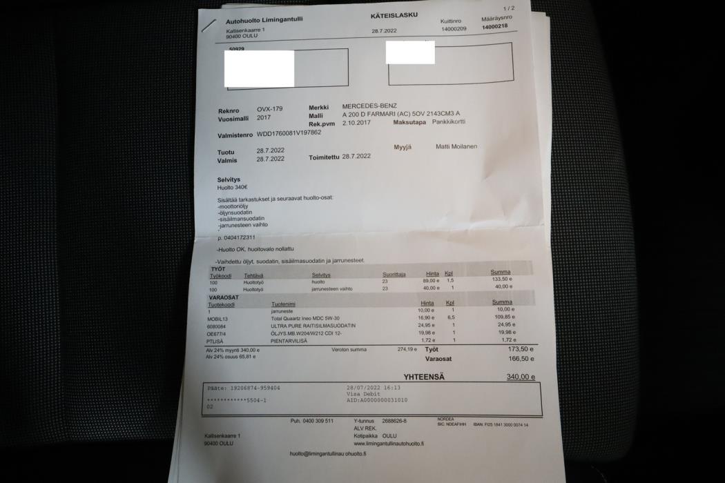 MERCEDES-BENZ A 2017