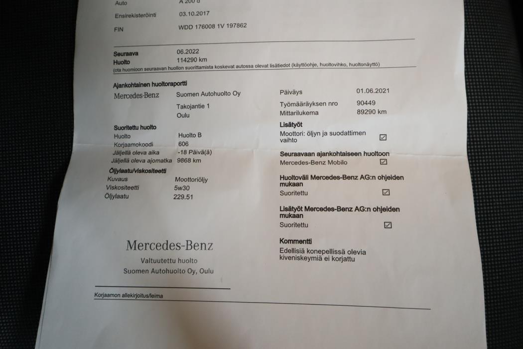 MERCEDES-BENZ A 2017