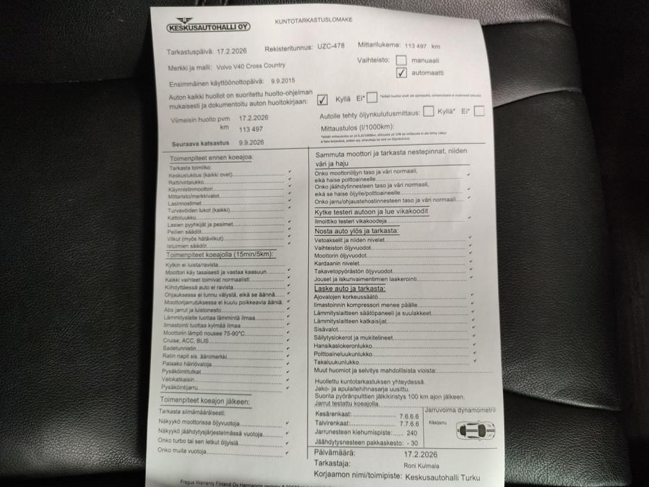 VOLVO V40 Cross Country 2016