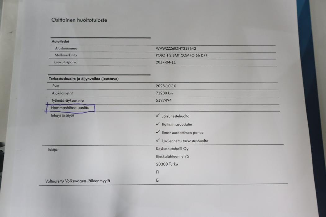 VOLKSWAGEN Polo 2017