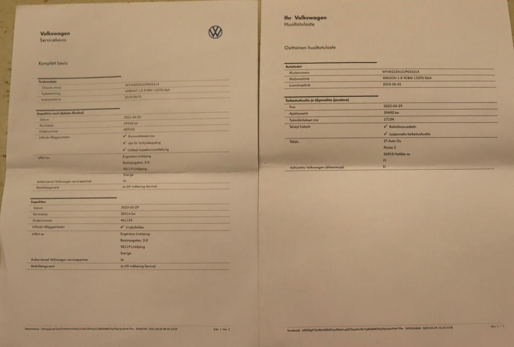 VOLKSWAGEN Golf 2018