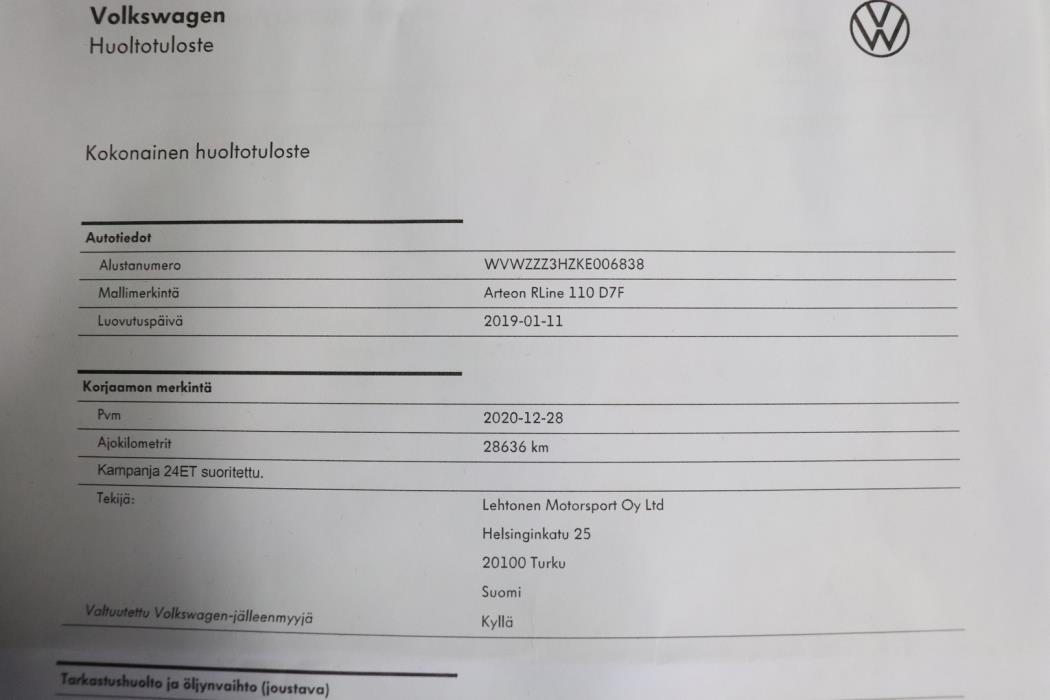 VOLKSWAGEN Arteon 2019