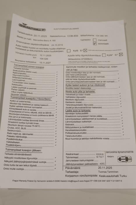 MERCEDES-BENZ A 2019