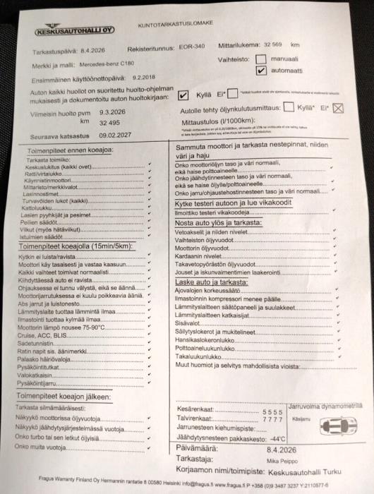 MERCEDES-BENZ C 2018