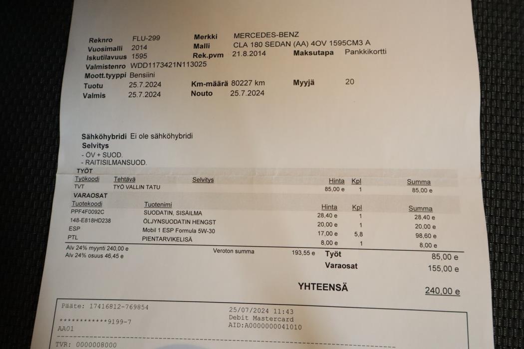 MERCEDES-BENZ CLA 2014