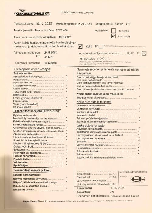 MERCEDES-BENZ EQC 2021