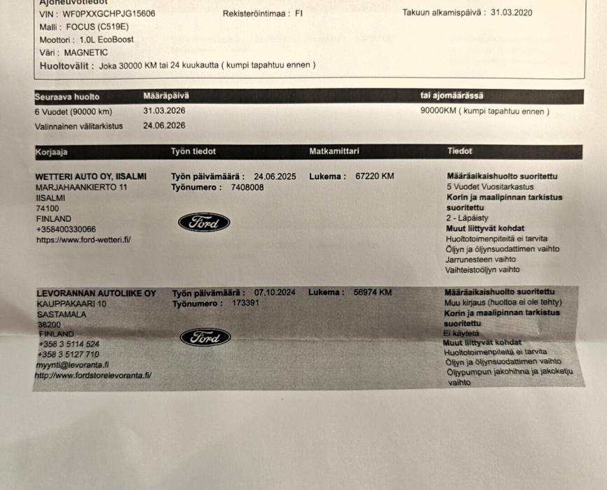 FORD Focus 2020