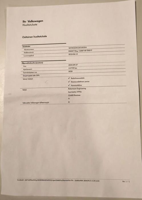 VOLKSWAGEN Passat 2018