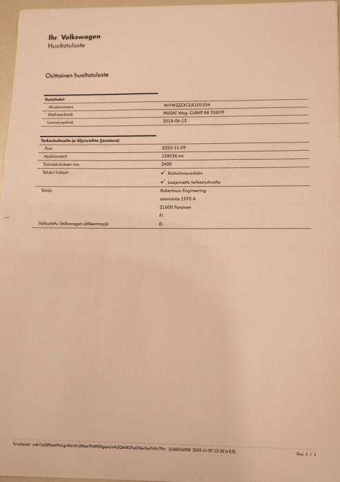 VOLKSWAGEN Passat 2018