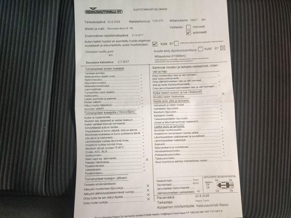 MERCEDES-BENZ B 2017