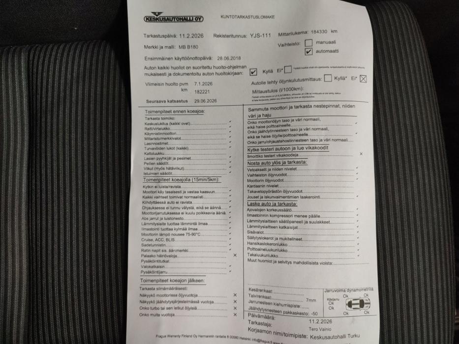 MERCEDES-BENZ B 2018