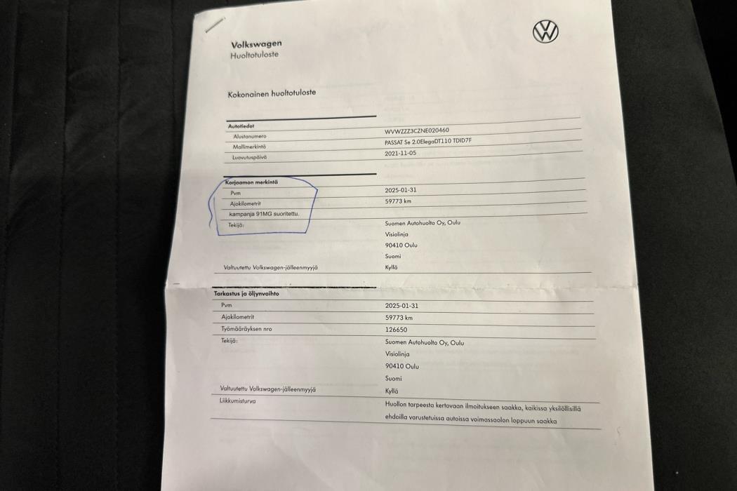 VOLKSWAGEN Passat 2021
