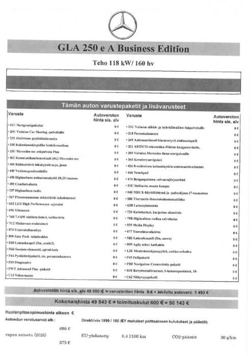 MERCEDES-BENZ GLA 2022