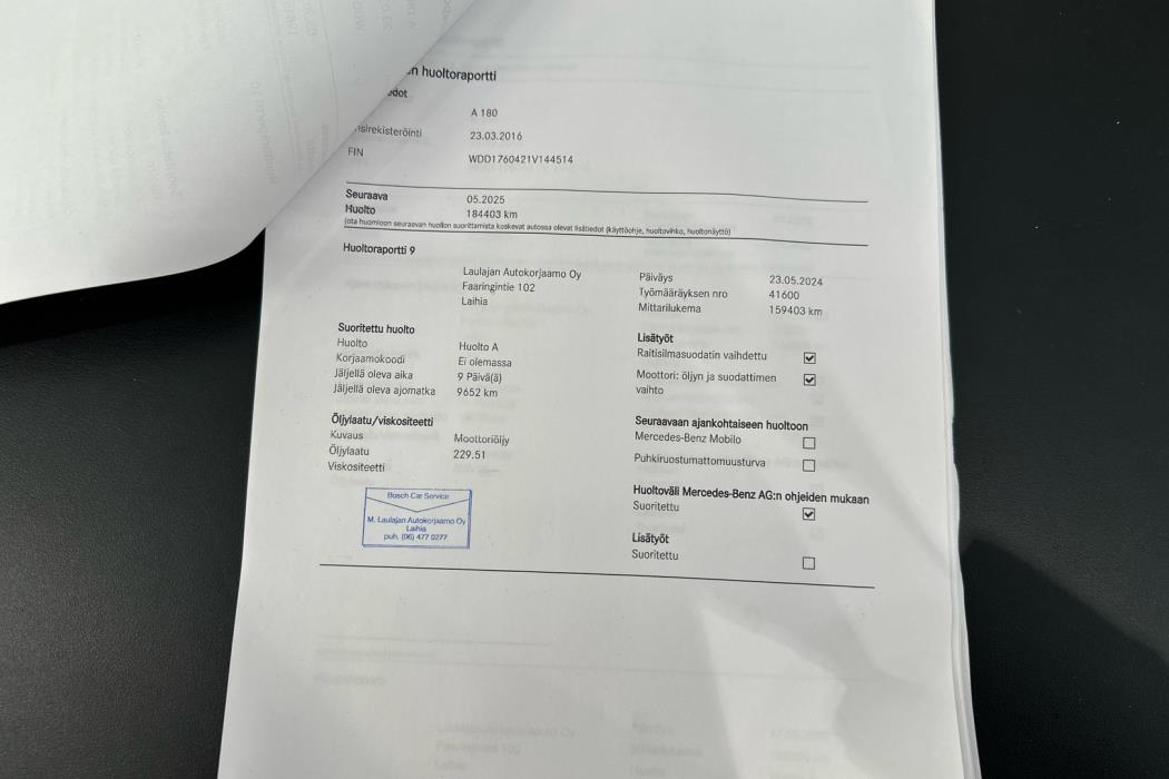 MERCEDES-BENZ A 2016