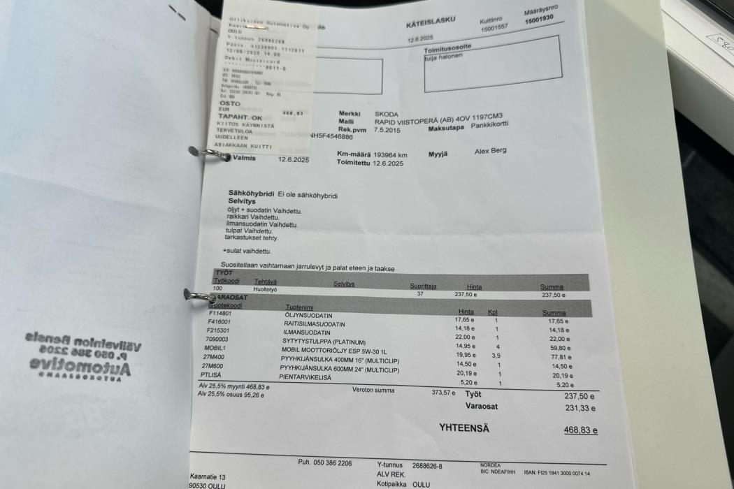 SKODA Rapid 2015