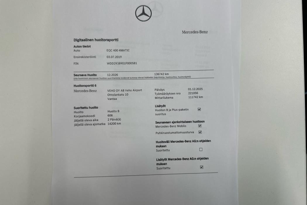 MERCEDES-BENZ EQC 2019
