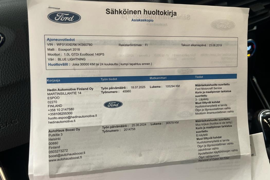 FORD Ecosport 2019