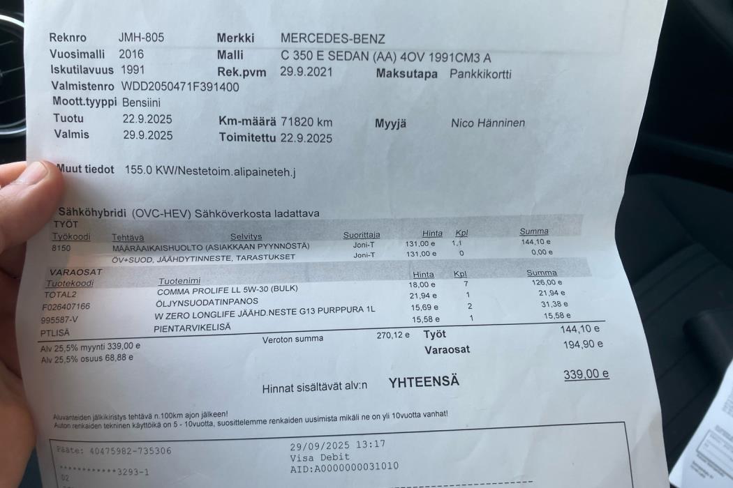 MERCEDES-BENZ C 2016