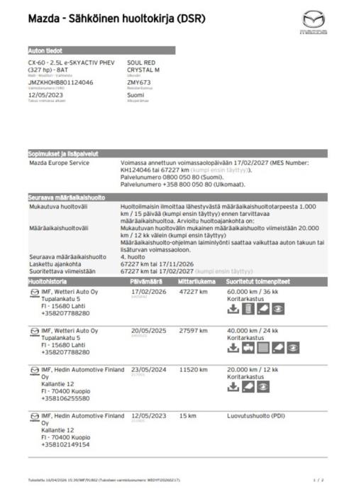 MAZDA CX-60 2023
